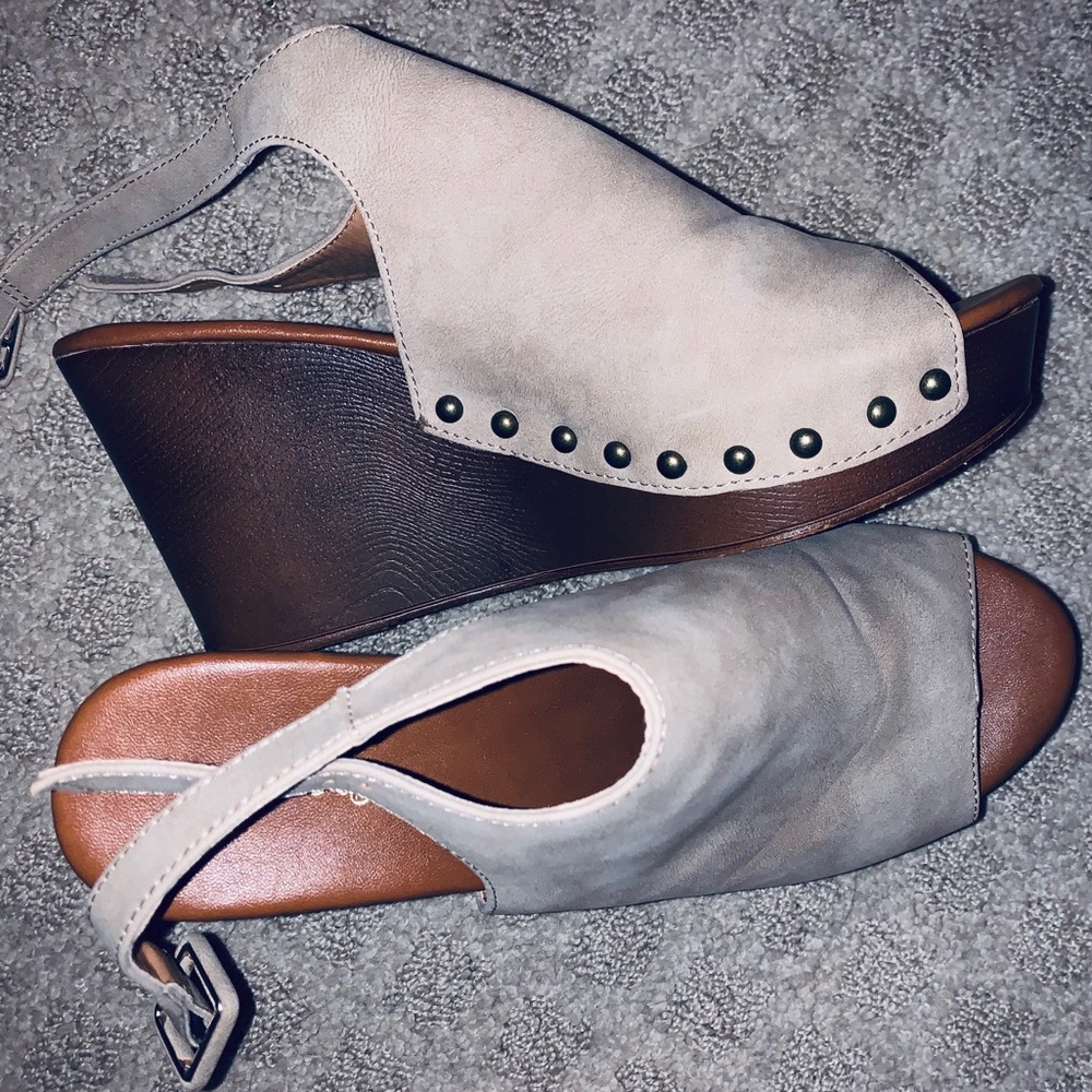 Cork Wedge Heels